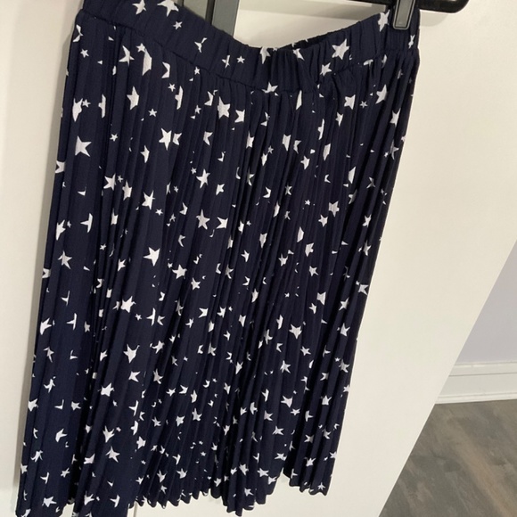 NWOT navy blue pleated midi skirt - Picture 5 of 5